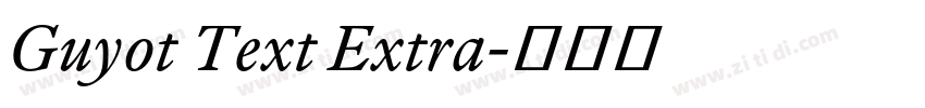 Guyot Text Extra字体转换